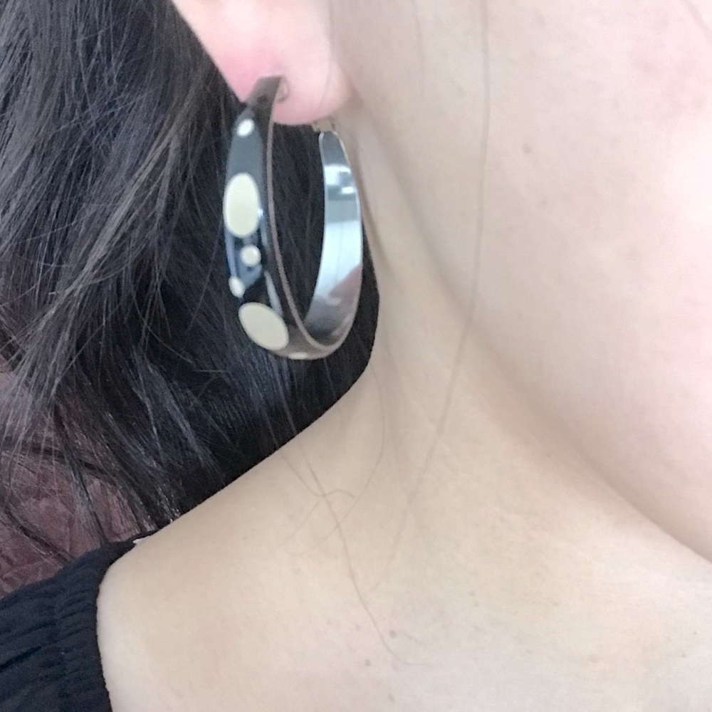 Polka Dots Hoop earrings